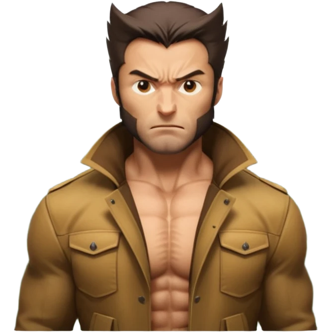 Wolverine in forest  emoji