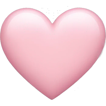 Light pink heart emoji