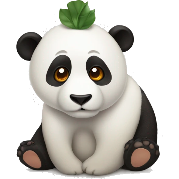 Çiğ köfte yiyen panda emoji