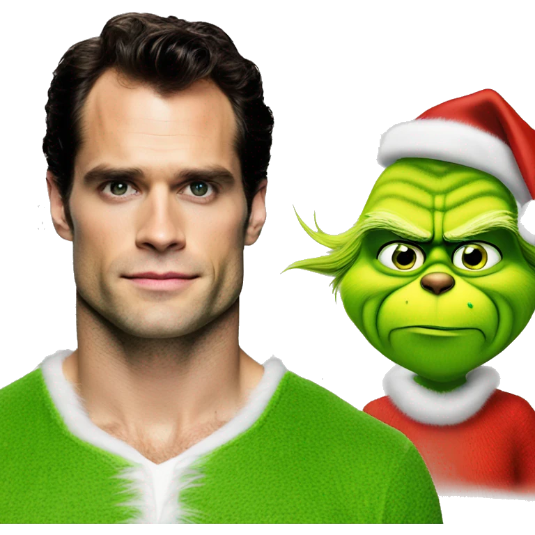 henry cavill as grinch emoji