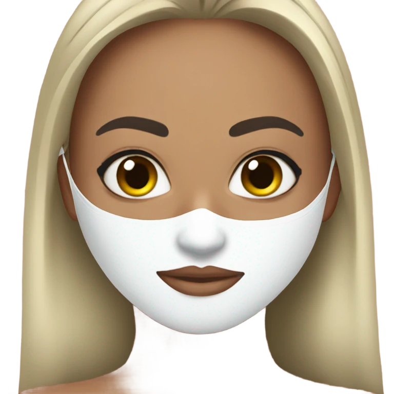 beauty face mask emoji