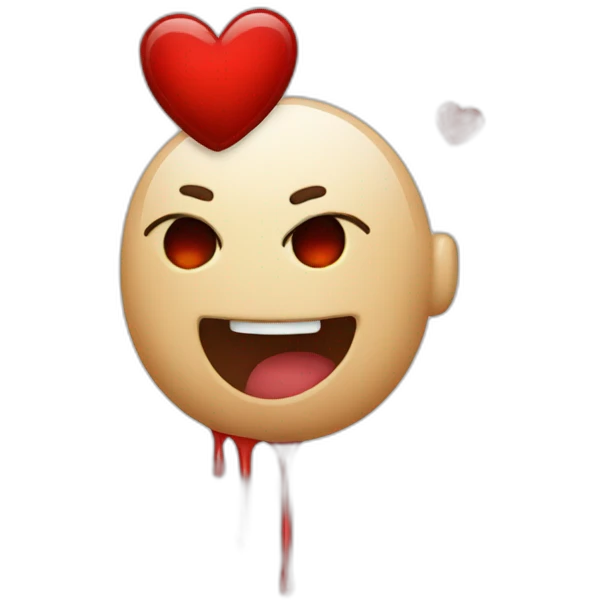 heart blood emoji