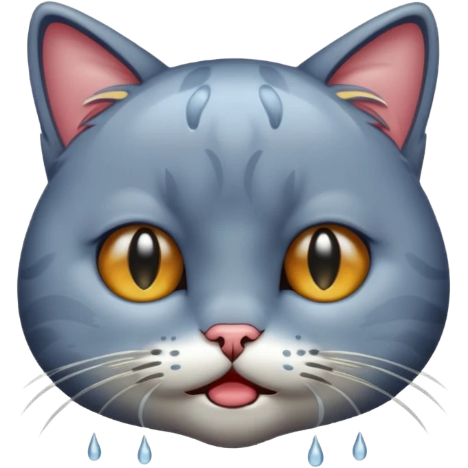 Crying cat emoji