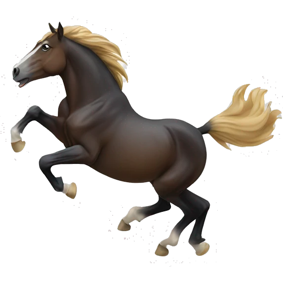 Horse bucking  emoji