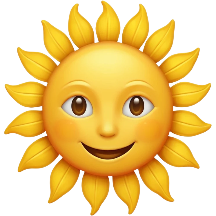 smiling sun emoji emoji