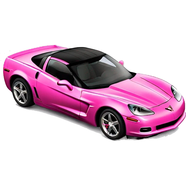 Pink c6 corvette emoji