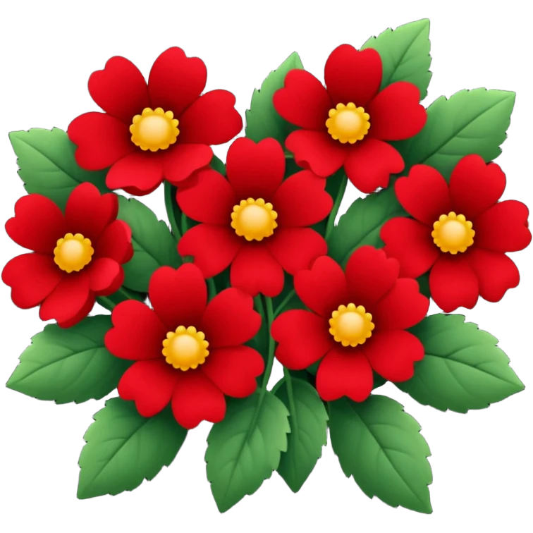 dark red flowers emoji