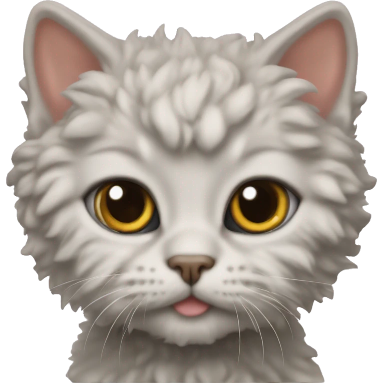 Selkirk Rex kitten emoji