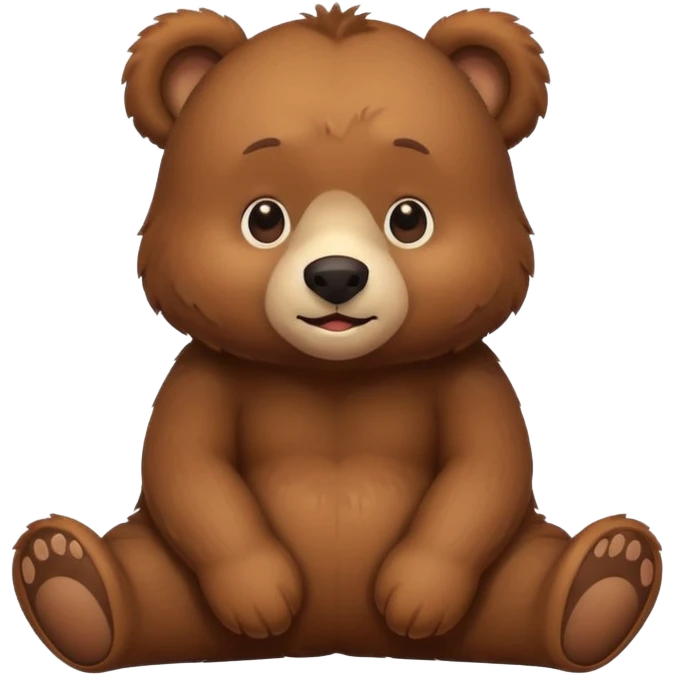 a cute bear emoji