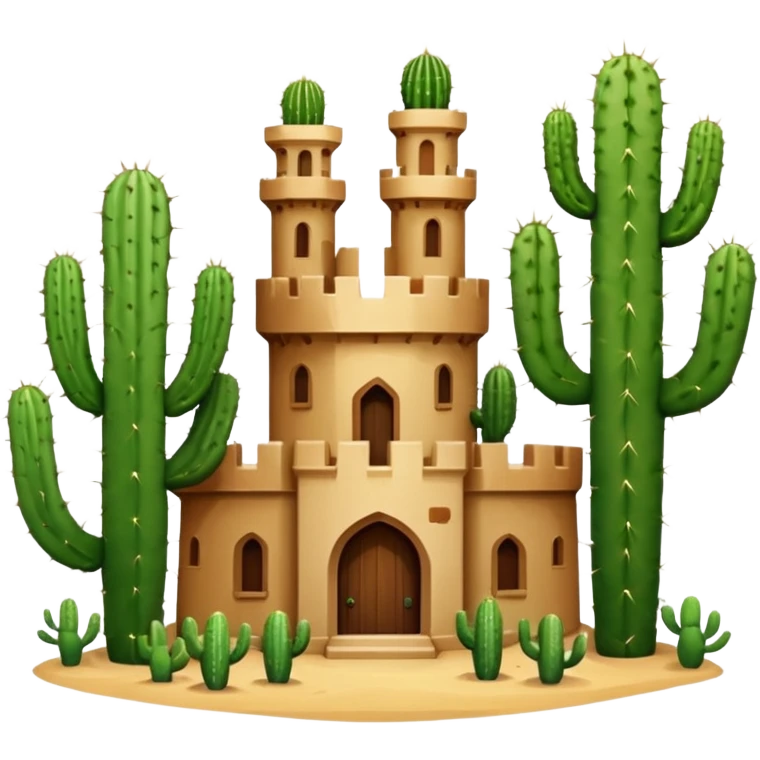 castle cactus emoji