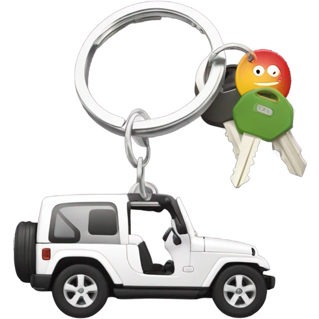 Jeep car keys  emoji