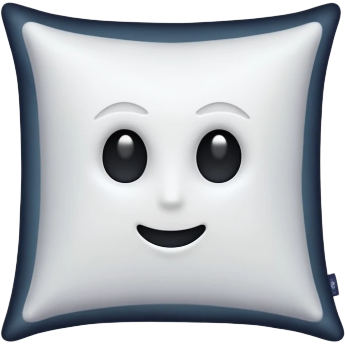 a pillow with dark aura coming out of it  emoji
