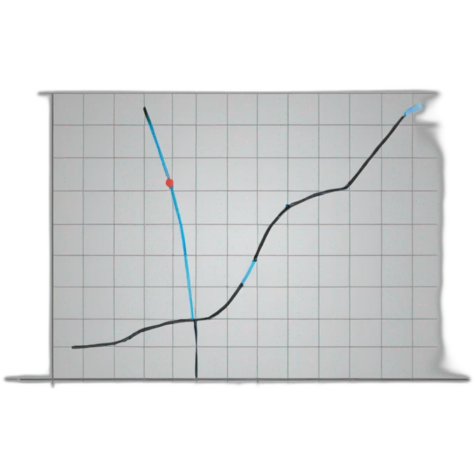 graph made with a hockeystick exponential emoji