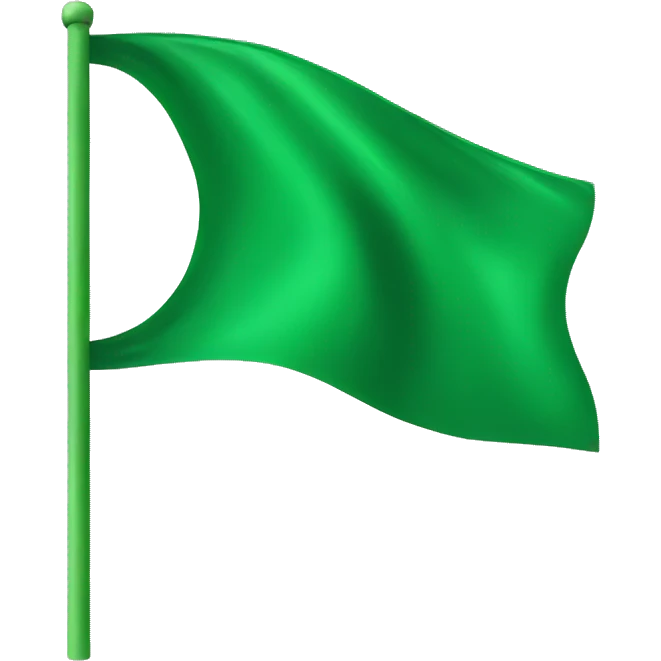 Green flag emoji