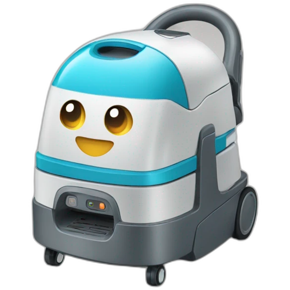 Chat sur aspirateur emoji