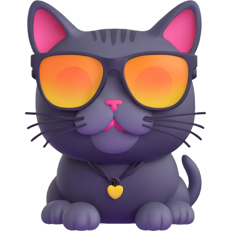 cat wearing sunglasses emoji