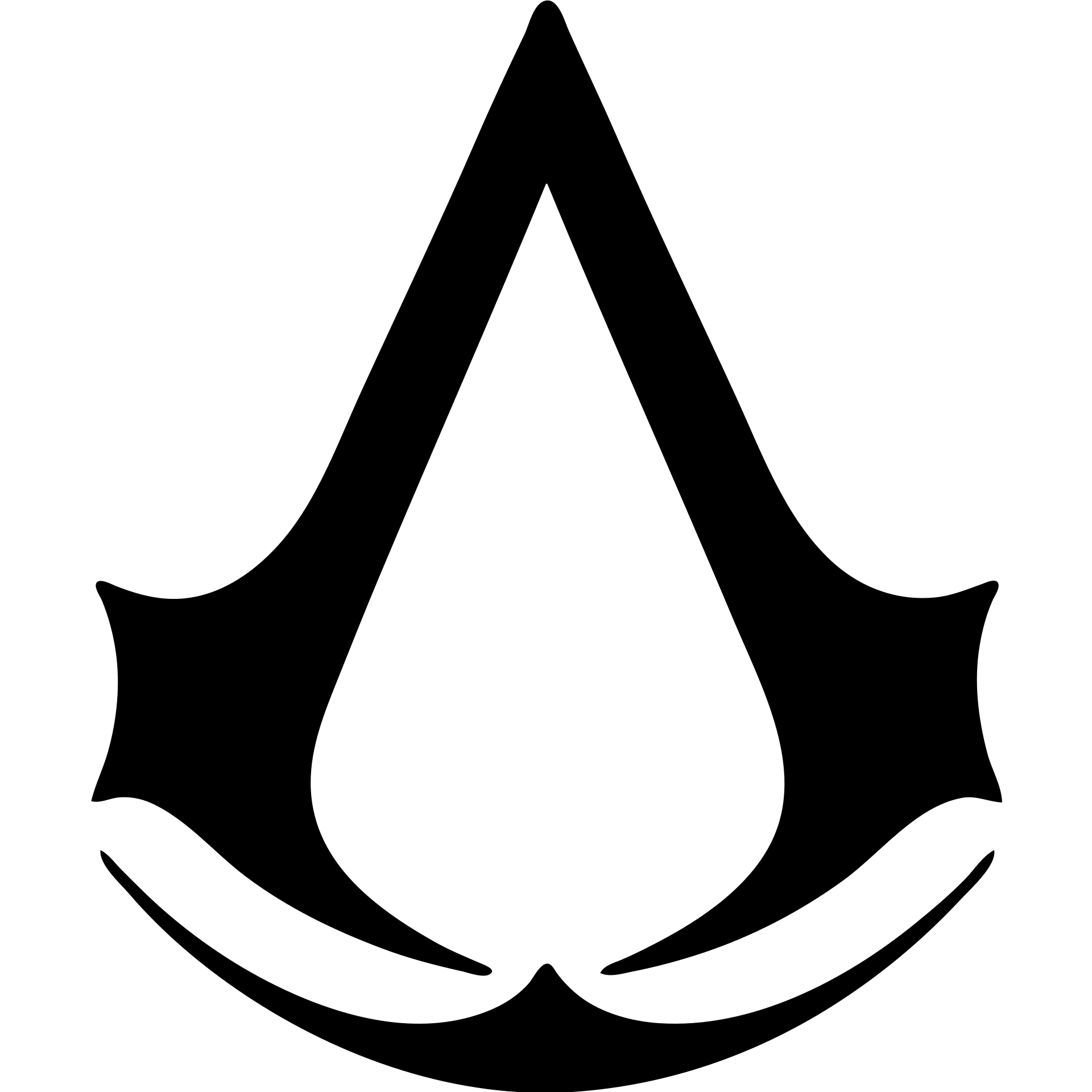 solid filled Assassin’s Creed icon emoji