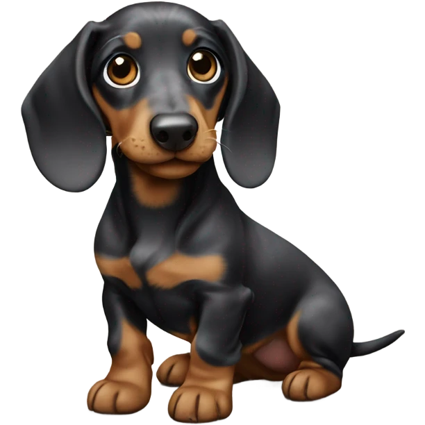 marble dachshund puppy emoji