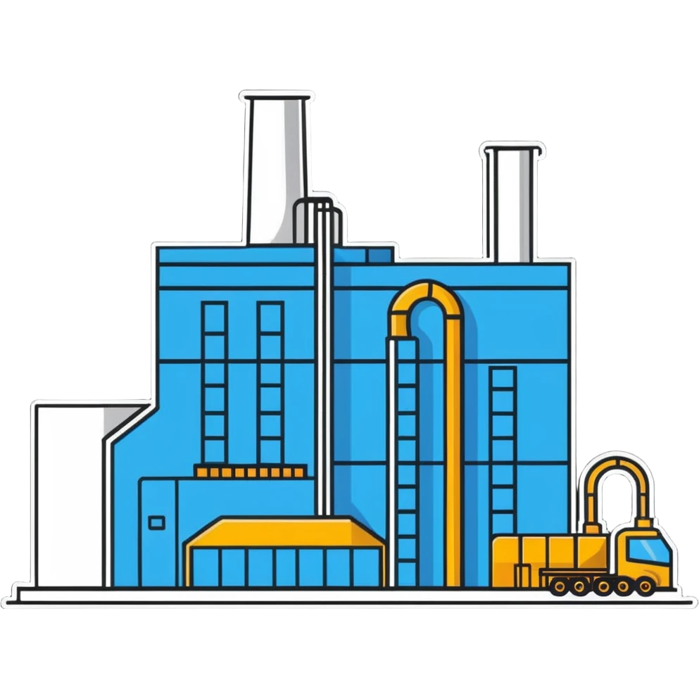 factory building with production line emoji