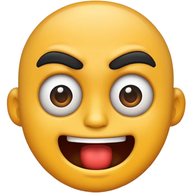 Crazy idiot emoji