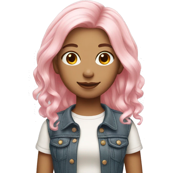 Light Pink hair girl emoji
