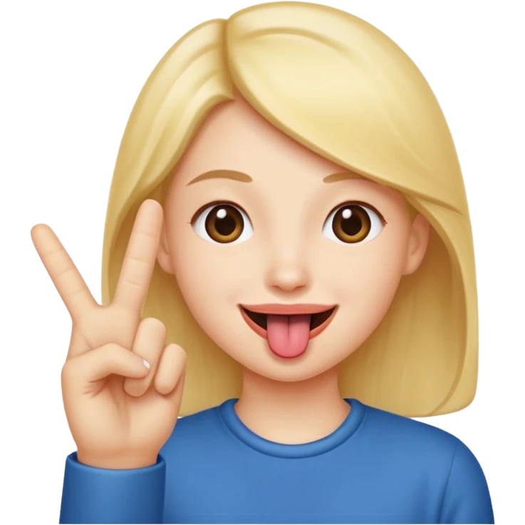 tongue out with 🤏 emoji