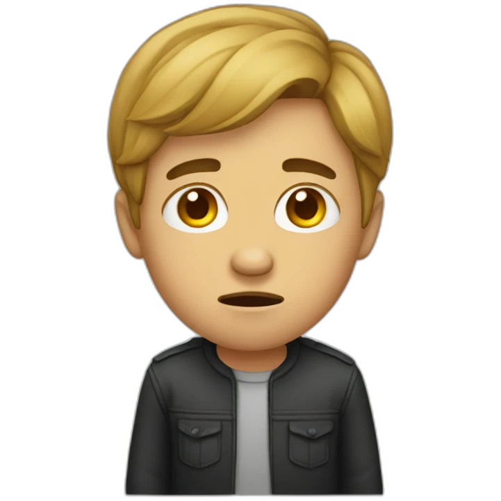 Crying designer emoji