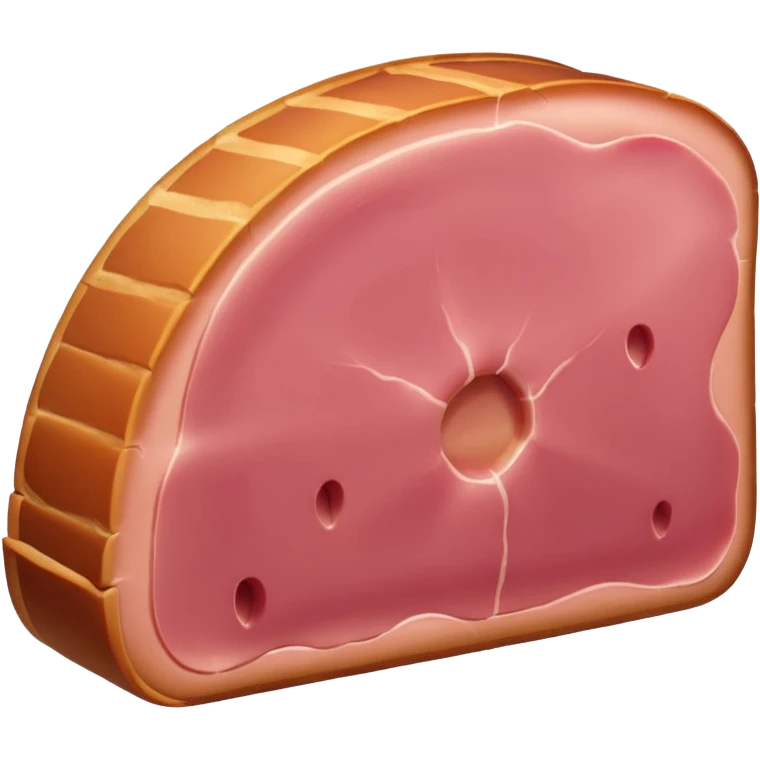 a slice of ham, simple, clear emoji
