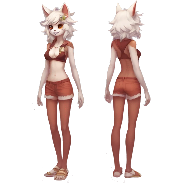 Anthro cool cute kawaii LiLaiRa-Modern-Vernid-Fakémon Full Body emoji