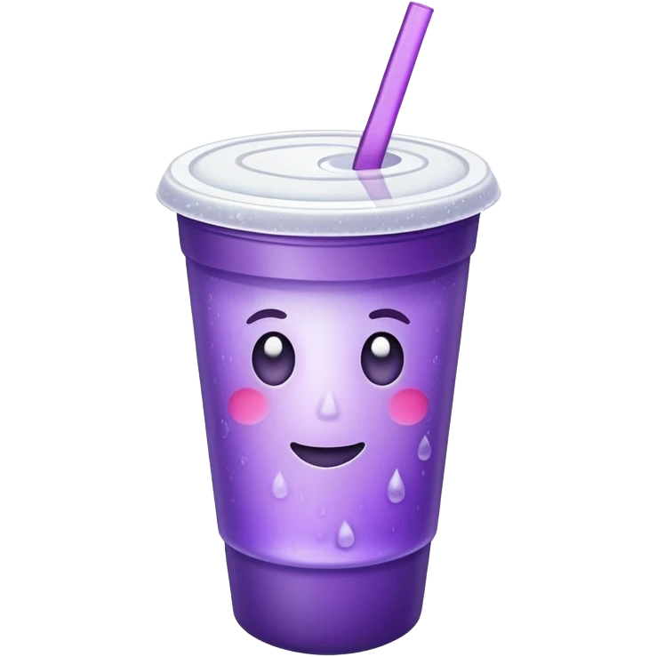 purple drink in styrofoam cup emoji