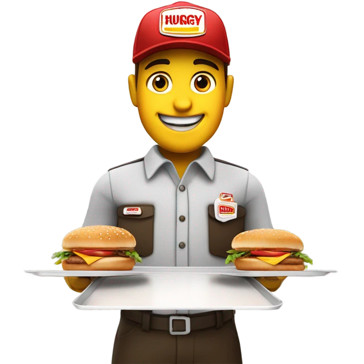 Hungry jacks worker emoji
