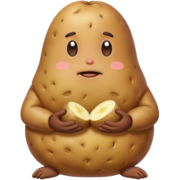 meditater potato creature  emoji