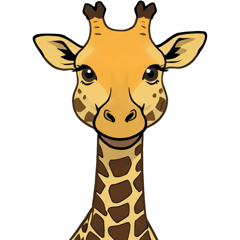 giraffe eating pizza emoji