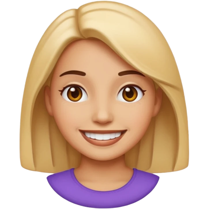 Tête jolie femme emoji emoji