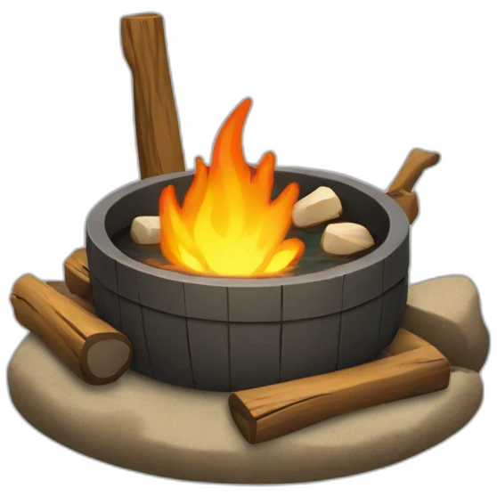 Campfire Hot Tub emoji