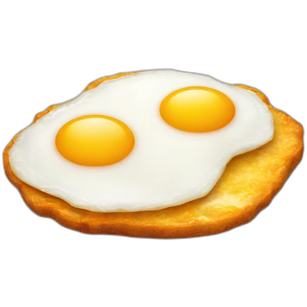 fried egg with face emoji