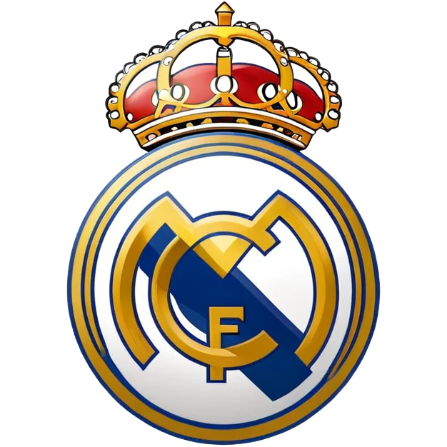 Real Madrid football club logo emoji