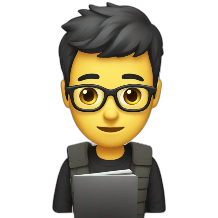 website developer with the notebook emoji