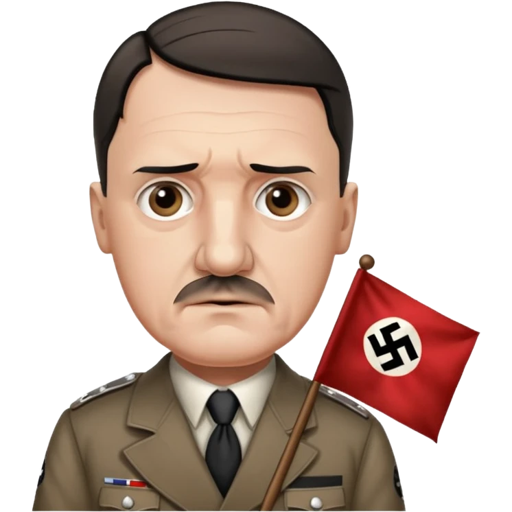 Adolf Hitler mit banner emoji