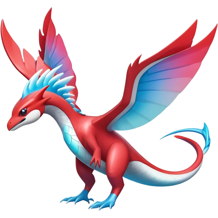Latias-Salamence-Fakémon-hybrid-creature (full body)  emoji