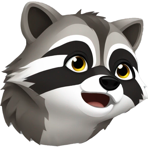 Raccoon cry emoji