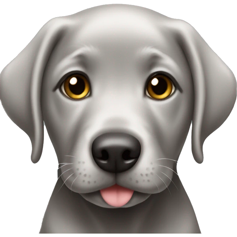Silver lab puppy emoji