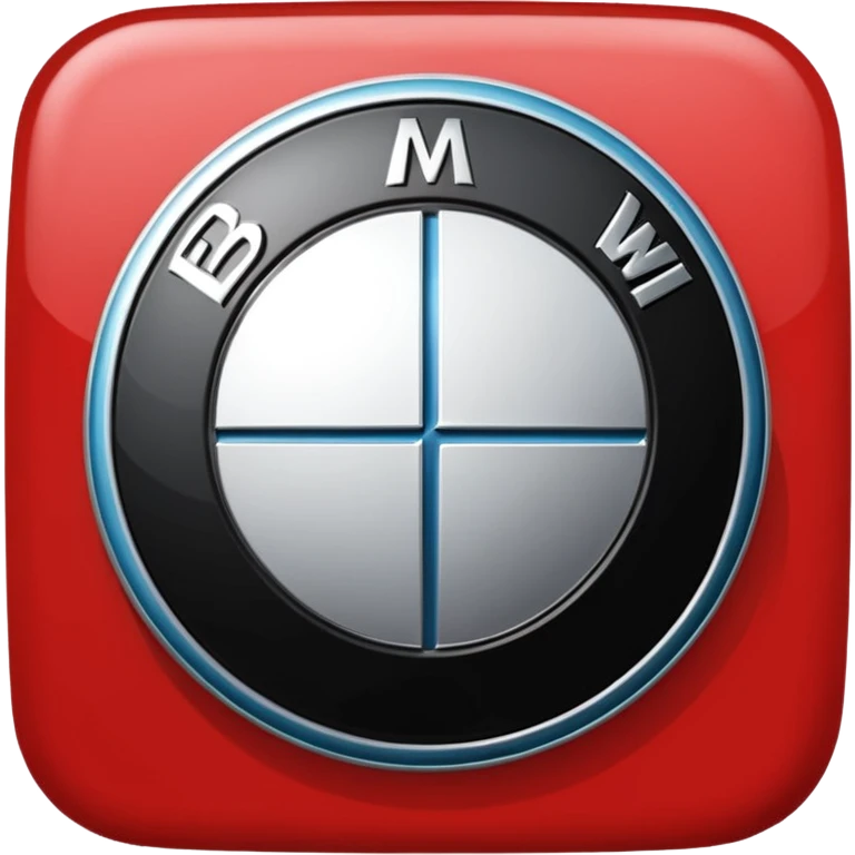 Logo de bmw rojo emoji