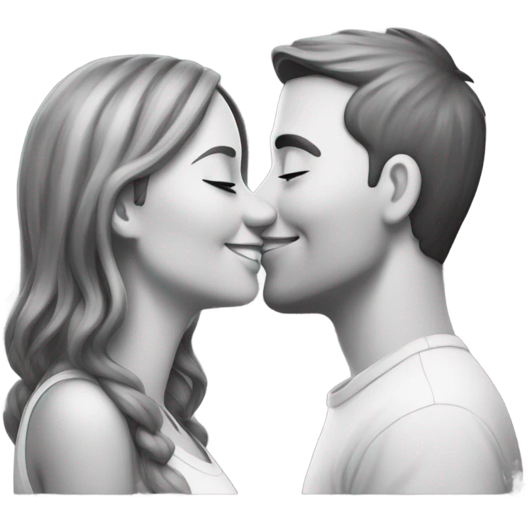 girlfriend kissing her boyfriend emoji