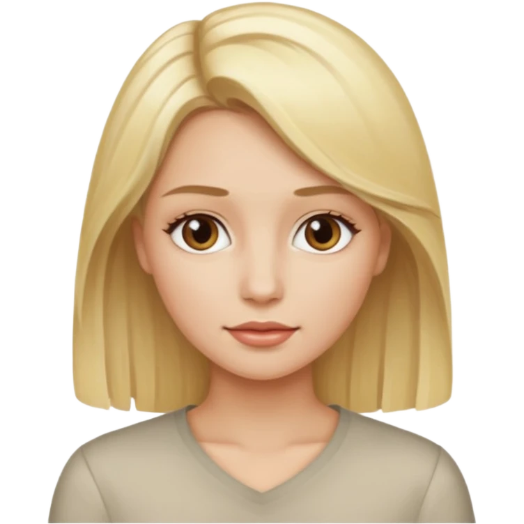 and only blonde highlights emoji