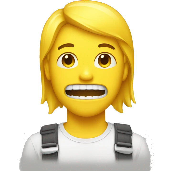 yellow braces face emoji
