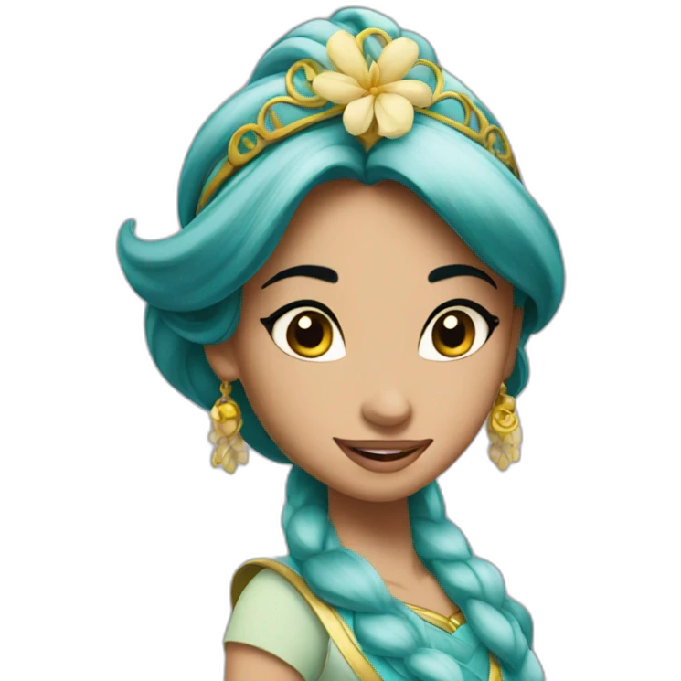 Aladin Jasmine Disney emoji