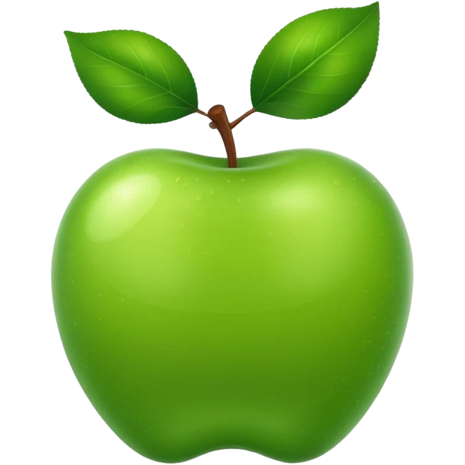 green apple emoji