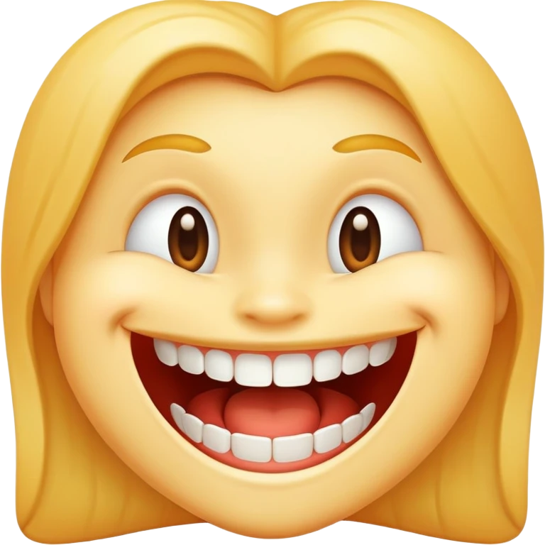 grinning face with big smile showing teeth emoji