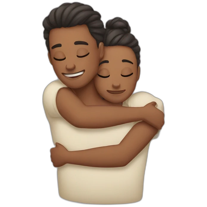 cuddling on top of each other emoji